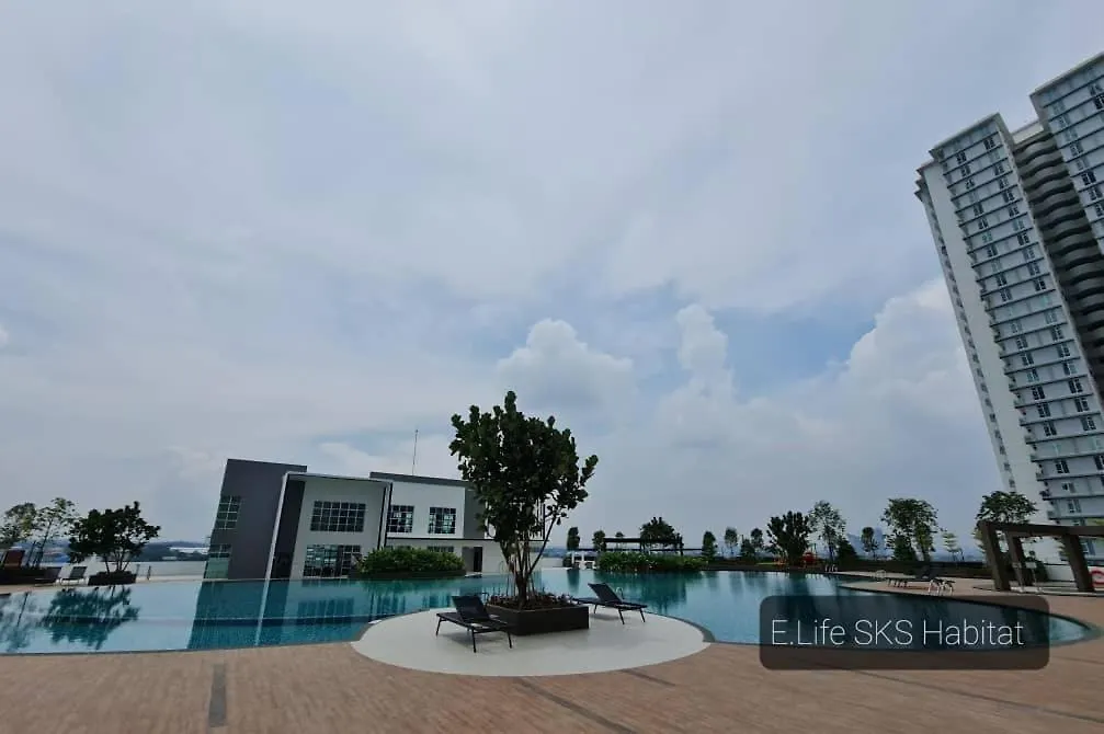 E Life Sks Habitat With Wifi Netflix Apartment Johor Bahru